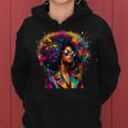 Black Melanin Queen Strong Afro African Dripping Women Hoodie