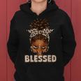 Blessed Black Woman Praying Afro African American Christian Women Hoodie