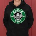 Cheer Girl 面白いチアリーダーグラフィック 女の子用 レディースパーカー