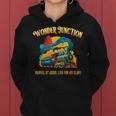 Christian Camp Vbs 2025 Wonder His Glory Junction Train Women Hoodie