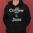 Coffee & Jazz シャツ ユニセックス コーヒー愛好家 ジャズ レディースパーカー