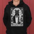 The Coffee Lover Cat ビンテージ ゴシック タロットカード レディースパーカー