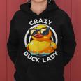 Crazy Duck Lady キュート アヒル ママ アヒルの所有者 面白い I Love Ducks レディースパーカー