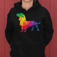 Dachshund Gay Pride Lgbt Lgbtq Rainbow Flag Dog Lovers レディースパーカー