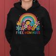 Free Mom Hugs Rainbow Lgbt Gay Lesbian Transgender Pride Women Hoodie
