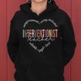 Heart Of A Proud Interventionist Teacher For Men Women Hoodie