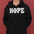 Hope Romans 15 13 レトロ グルービー 面白い クリスチャン 信仰 聖書 J レディースパーカー