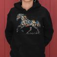 Horse Lover Majestic Horse 馬のグラフィック デザイン レディースパーカー