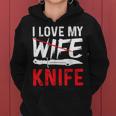 メンズ Knife Collector I Love My Wife ナイフ レディースパーカー