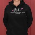 Koko Like A Grandma Only Cooler Heart Mother's Day Koko Women Hoodie