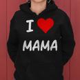 I Love Mama Children Love Heart ベビーチャイルドギフト お母さん レディースパーカー