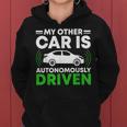 My Other Car Is Autonomally Drived Tech ユーモア レディースパーカー