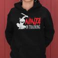 Ninja In Training 面白い忍者誕生日ギフト 男性 女性 子供 レディースパーカー