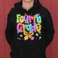Preppy Fourth Grade Back To School 4Th Grade Teacher Girls Women Hoodie