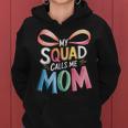 My Squad Calls Me Mom Mama Mother's Day Big Coquette Bow Women Hoodie