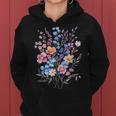 Vintage Flowers Wildflower Graphic Floral Gardening Women Hoodie