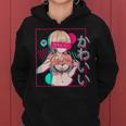 スケベなアニメの女の子 レディースパーカー