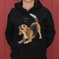 ビーグルシャツ ビーグルtシャツ Love Is Dog Mom Dad 子犬 ペット キュート レディースパーカー