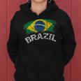 ブラジルの国旗 アンティーク調 ラテン 男性 女性 キッズ ブラジル レディースパーカー
