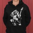 犬 ギタリスト ギター シーズー Dad Mom レディースパーカー