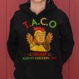 面白い トランプ タコス トランプ Always Chickens Out レディースパーカー