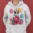 9歳の誕生日 男の子 女の子 9歳 9歳 ボストンテリア 長袖tシャツ レディースパーカー