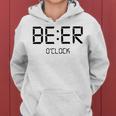 Beer O'clock ビールタイム 面白いギフト ビール愛好家 レディースパーカー