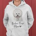 Bichon Frisé Dog Mom ビションフリーゼママかわいい子犬犬の所有者ビションフリーゼ犬 レディースパーカー
