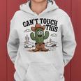 Can't Touch This Cactus Cowboy ウエスタンカートゥーン ユーモア レディースパーカー