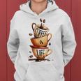 Coffee Is Life 愉快なコーヒー好きのギフト レディースパーカー