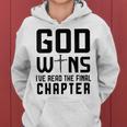 God Wins I 'Ve Read The Final Chapter Christian Faithin God レディースパーカー