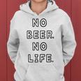 No Beer No Life ノービアーノーライフ ビール おもしろ かわいい レディースパーカー