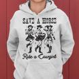 Save A Horse Ride A Cowgirl レトロ ウエスタン ロデオ カントリーガール レディースパーカー