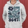 Vintage Retro 8647 Subtle Anti Trump 86 47 Floral Boho Style Women Hoodie