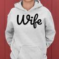 【Wife】妻 嫁 奥さん シンプル おしゃれ 英語 英文字 夫婦お揃い 結婚祝い カップル ペアルック おもしろ ペア レディースパーカー