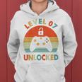キッズ Level 7 Unlocked 7Th Birthday Gamer For Boys & Girl レディースパーカー