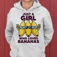 バナナ好きな女の子だけフルーツファニーイエローバナナ好き レディースパーカー