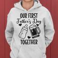 初めての父の日 Together Beer First Time Dad レディースパーカー