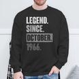 57歳の誕生日 ヴィンテージ レトロ 面白い 57歳 10月 1966 スウェットシャツ 高齢者への贈り物