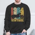 61 歳の誕生日バイカーギフトtシャツ-ヴィンテージ1964バイク スウェットシャツ 高齢者への贈り物