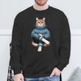 A Cozy Cat Wear Aweater And お揃い パンツ スウェットシャツ 高齢者への贈り物