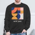 Acid Jazz ヴィンテージジャズミュージックバンド ミニマルtシャツ スウェットシャツ 高齢者への贈り物