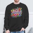 Aloha Tropical Flowers Summer Vacation Hawaii Beach Family Sweatshirt Gifts for Old Men