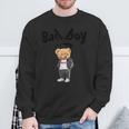 Angry Bad Boystyle Cool Teddy Bear Bad Boy Graphic スウェットシャツ 高齢者への贈り物