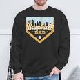Baseball Dad Home Plate Ice Cream Drip Father's Day Daddy Sweatshirt Gifts for Old Men