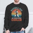 Baseball Dad Vintage Sunset Baseball Batter Father’S Day Sweatshirt Gifts for Old Men