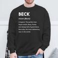 Beck ネームシャツ スウェットシャツ 高齢者への贈り物