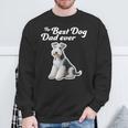 Best Dog Dad Ever ワイヤーフォックステリア スウェットシャツ 高齢者への贈り物