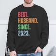 Best Husbandince 2023 2Nd Anniversary Husband スウェットシャツ 高齢者への贈り物