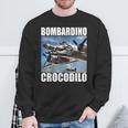 Bombardino Crocodilo イタリアンブレインロットミーム スウェットシャツ 高齢者への贈り物
